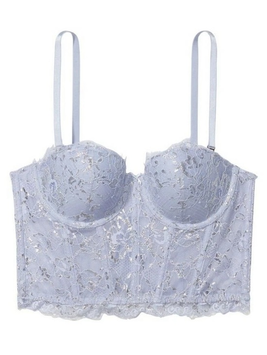 Victoria's Secret Other - VS Dream Angels bustier lace lavender size 34C convertible
